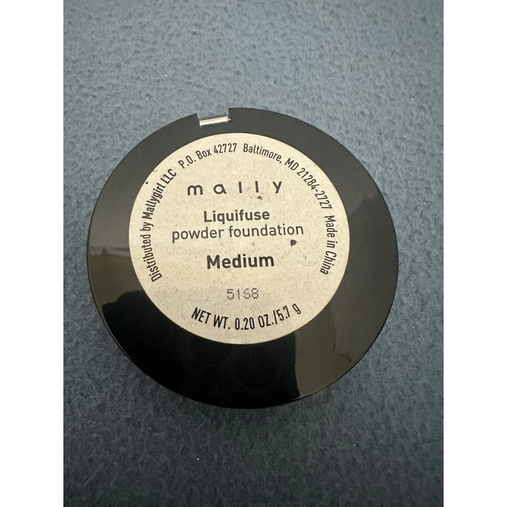 Mally‎ Beauty Liquifuse Powder Foundation Medium 0.20 oz 5.7g Compact